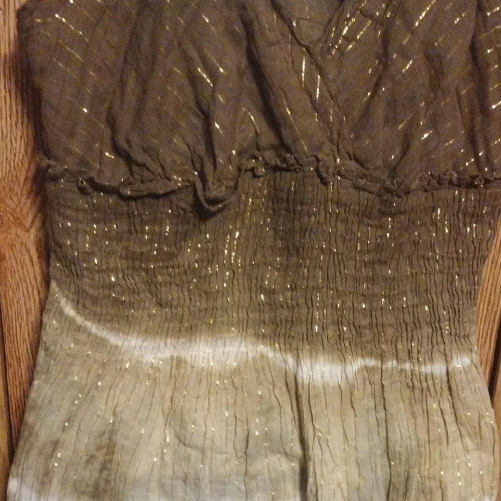 Chic Ombre Brown Midi Dress - Picture 5 of 7